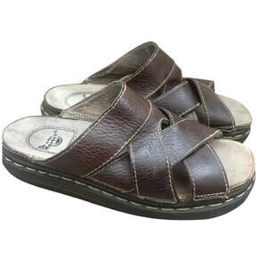 VTG Y2K Dr. Martens Mens Leather Chunky Sandals Slides US 11 Made in England